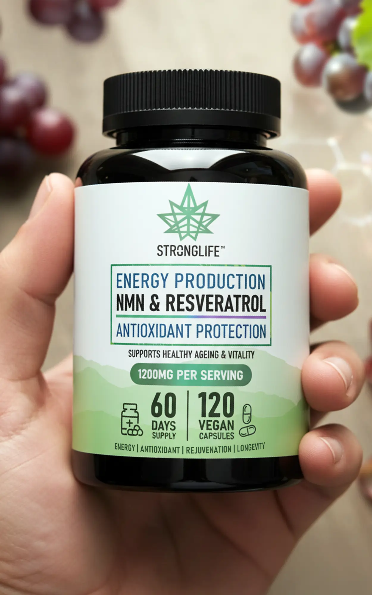 Stronglife NMN and Resveratrol capsules