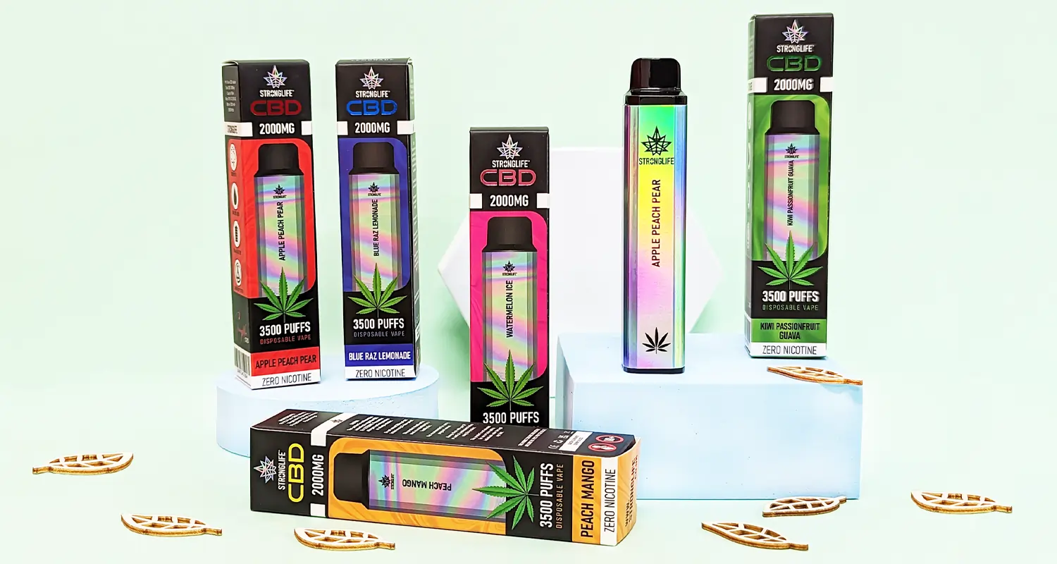 CBD Disposable Vape Pens for Stress and Sleep - Glow Bar London