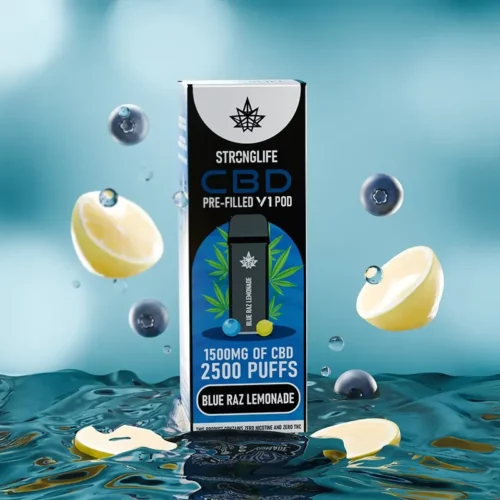 Stronglife V1 CBD Vape Pod Blue Raz Lemonade Pre-Filled V1 Pod Vape