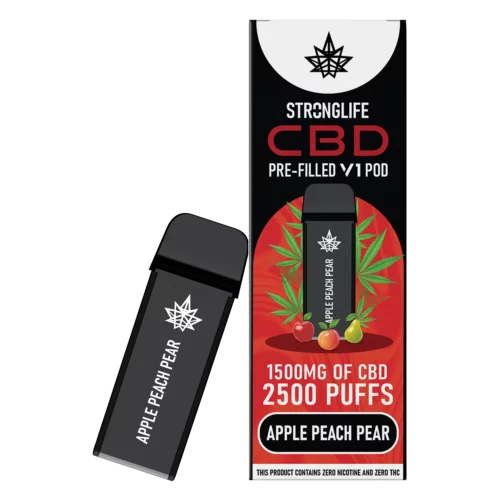 Stronglife CBD Vape Pods CBD Pod Vapes Apple Peach Pear