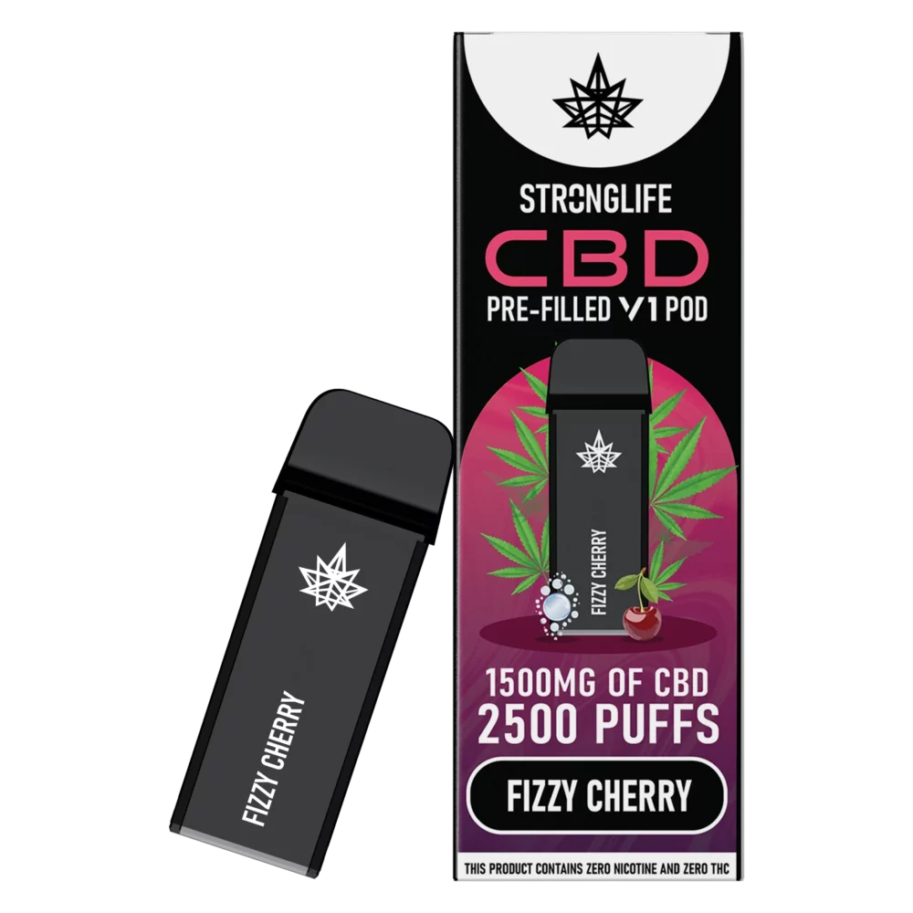 Stronglife CBD Vape Pods CBD Pod Vapes Fizzy Cherry