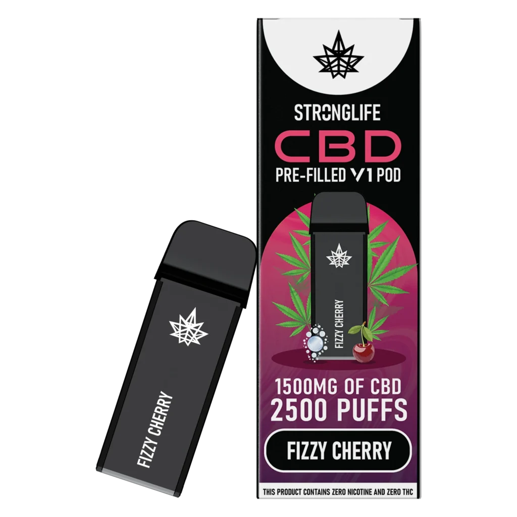 Stronglife CBD Vape Pods CBD Pod Vapes Fizzy Cherry
