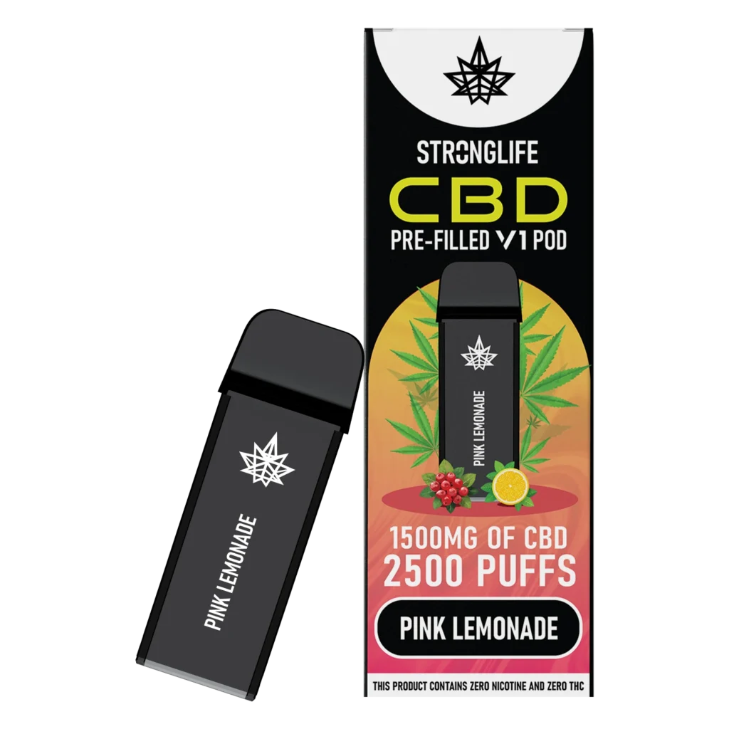 cbd pods for vape pen V1 Prefilled CBD Vape Pod: Pink Lemonade