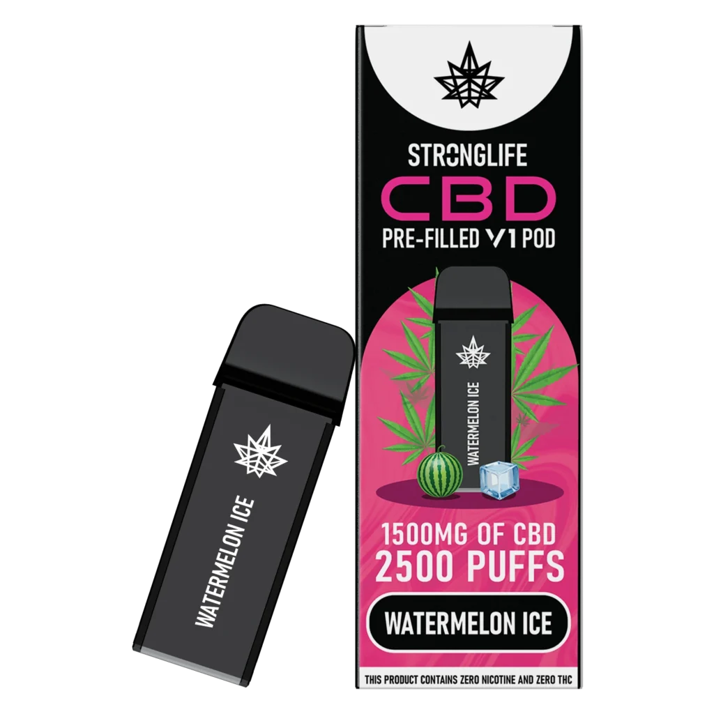 Stronglife CBD Vape Pods CBD Pod Vapes Watermelon Ice