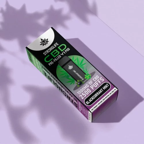 Stronglife V1 Vape Pod CBD Pod Vape Blackcurrant Mint