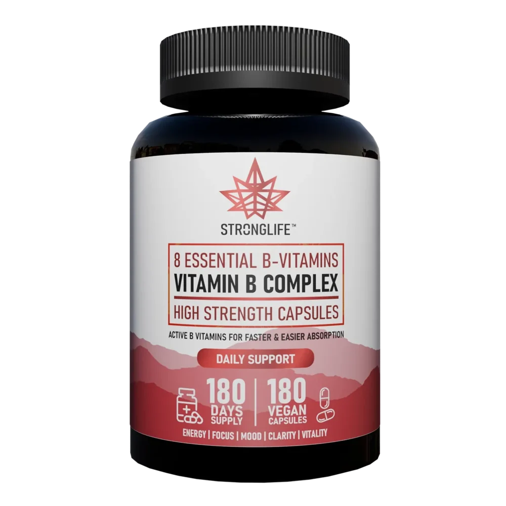 Methylated B Vitamins Complex Capsules Stronglife methylated vitamin b complex