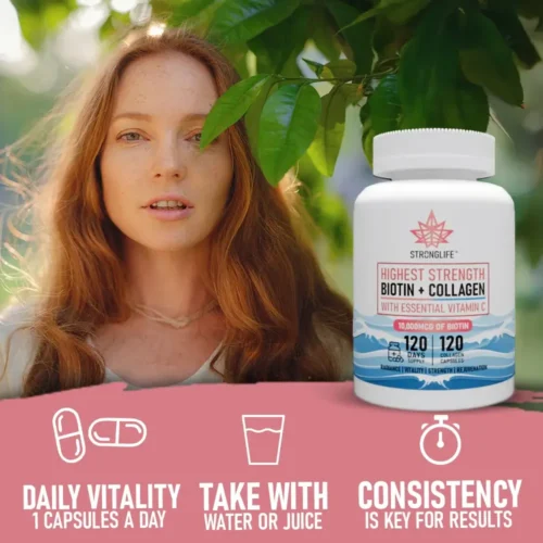 Stronglife Biotin Capsules Collagen Capsules Biotin and Collagen Supplement How To Use
