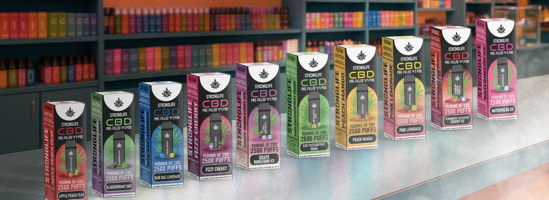 Stronglife CBD Vape Pod CBD Disposable Vape Banner