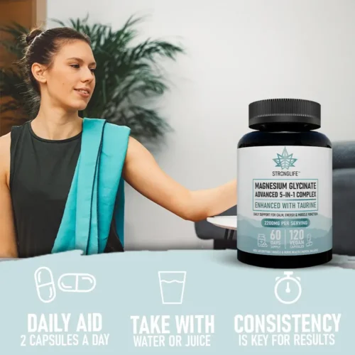 Stronglife Magnesium Capsules Magnesium Complex Magnesium Supplement Magnesium Glycinate Capsules How To Use