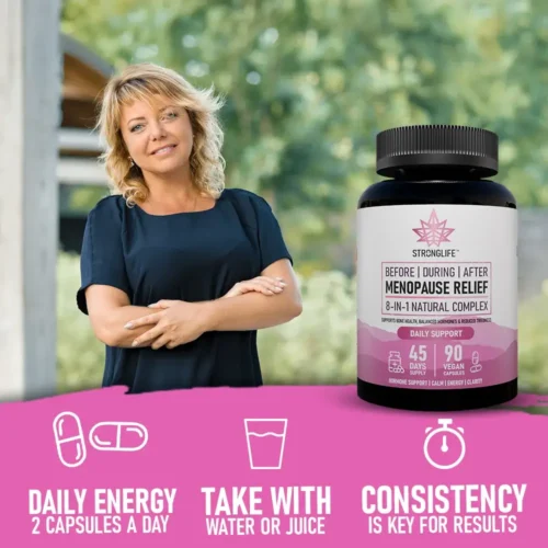 Stronglife Menopause Capsules Supplement How To Use Menopause Relief