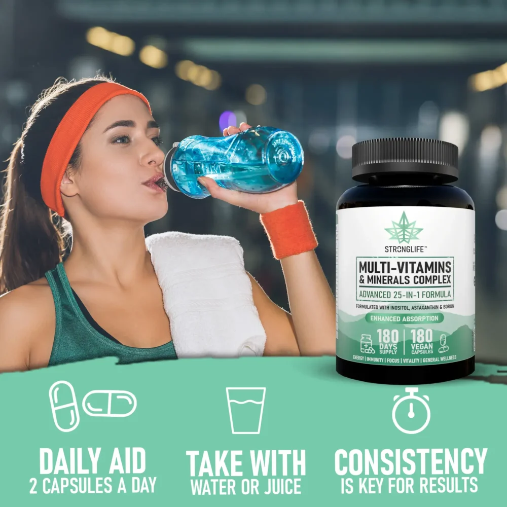 Stronglife Multi vitamins and Minerals Capsules Supplement How To Use