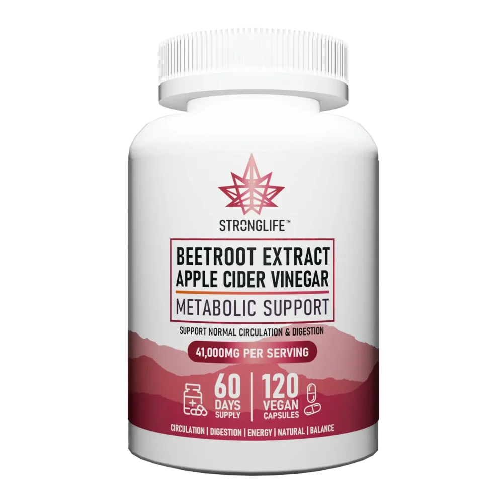 Buy Beetroot Extract Apple Cider Vinegar Vegan Capsules Supplement Stronglife
