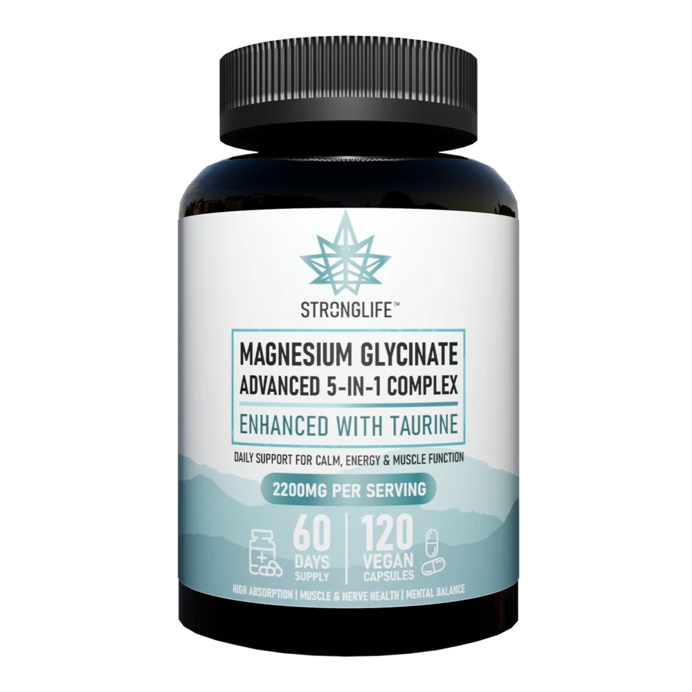 Buy Magnesium Glycinate Advanced 5-in-1 Magnesium Complex with Taurine Stronglife