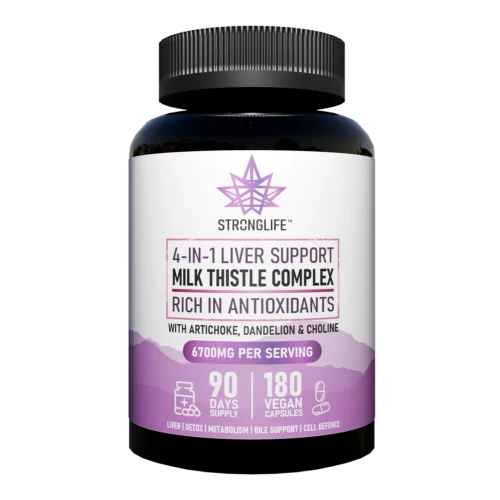 Milk Thistle Capsules Buy Milk Thistle Complex 4-in-1 Liver Support Milk Thistle with Artichoke Dandelion Choline Stronglife