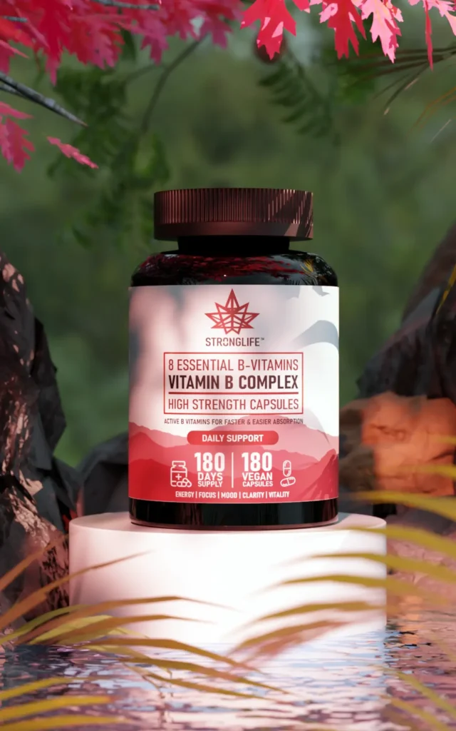 Stronglife Methylated B Vitamins_ Complex Capsules 8 Essentials B-Vitamins High Strength