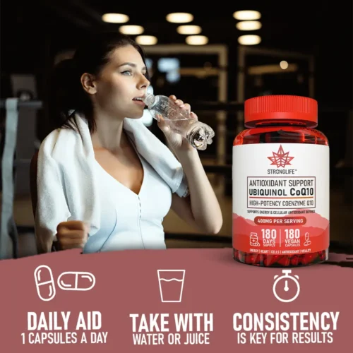 Buy CoQ10 Capsules Ubiquinol Coenzyme Q10 Antioxidant Support Stronglife Consistency