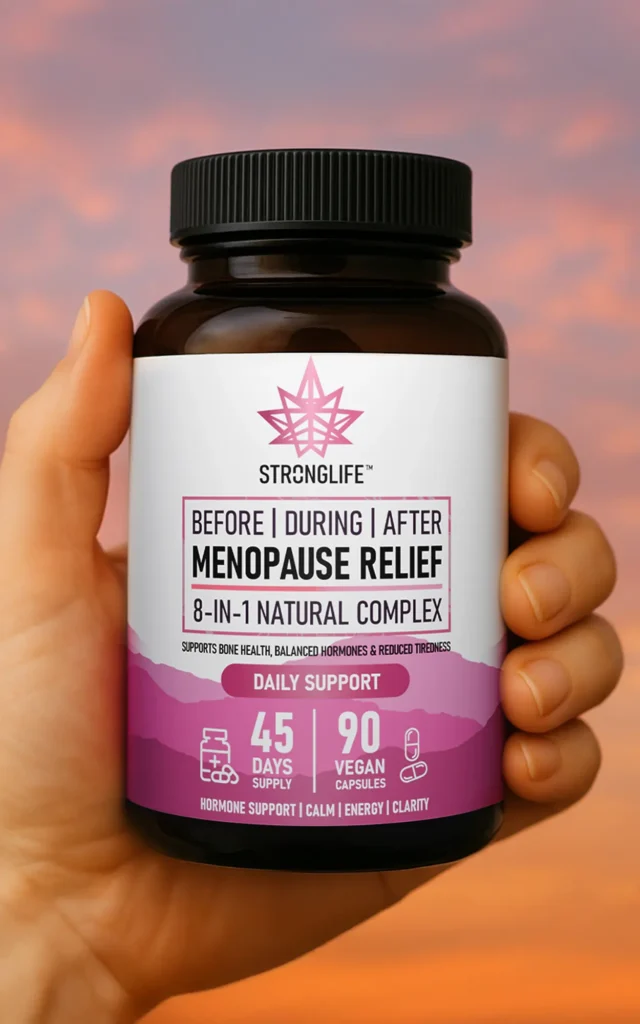 Stronglife Menopause Relief Capsules Menopause Capsules Before During After Menopause 8-in-1 Natural Complex