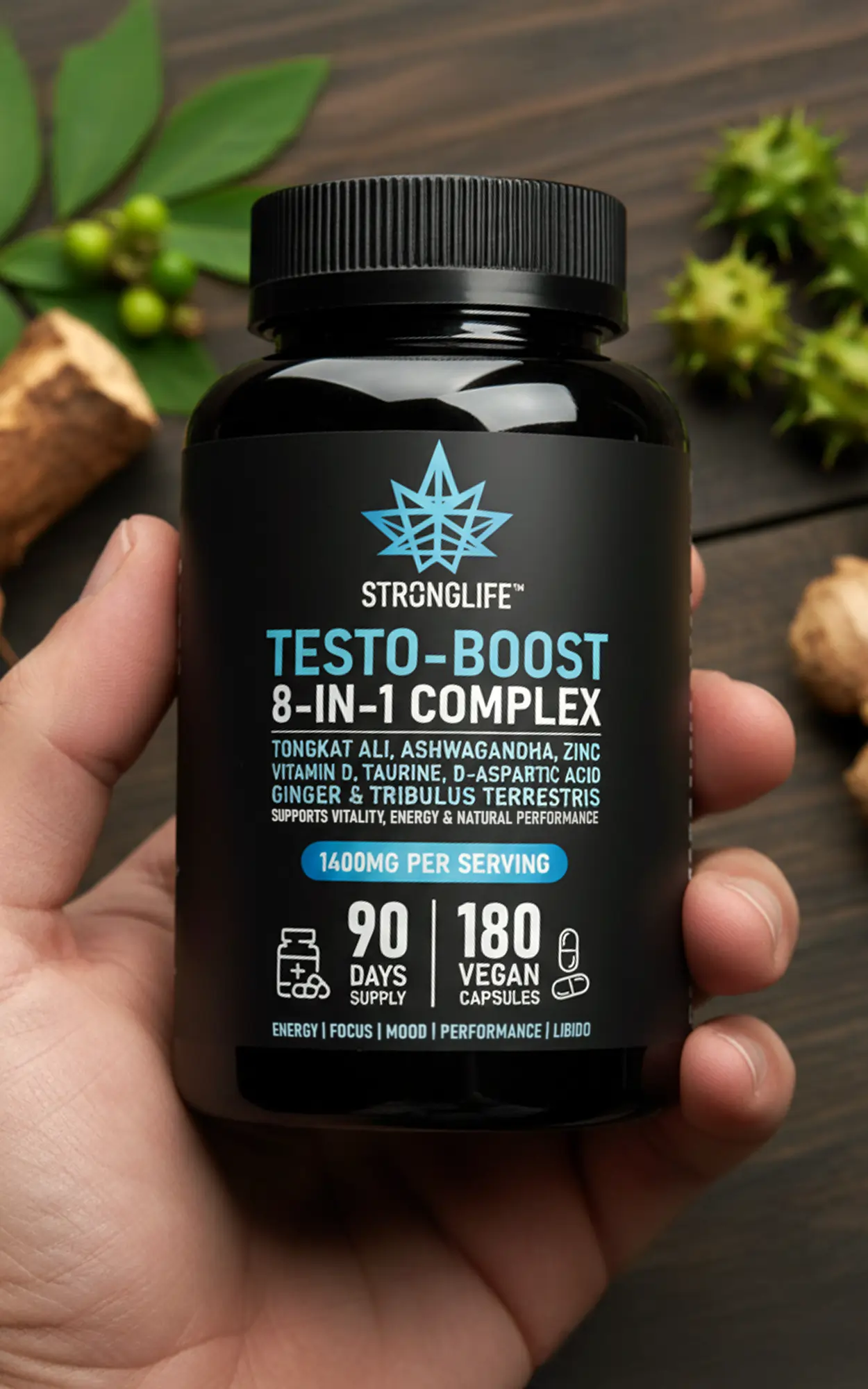 Stronglife Testo Boost Capsules 8 in 1 Testosterone Complex