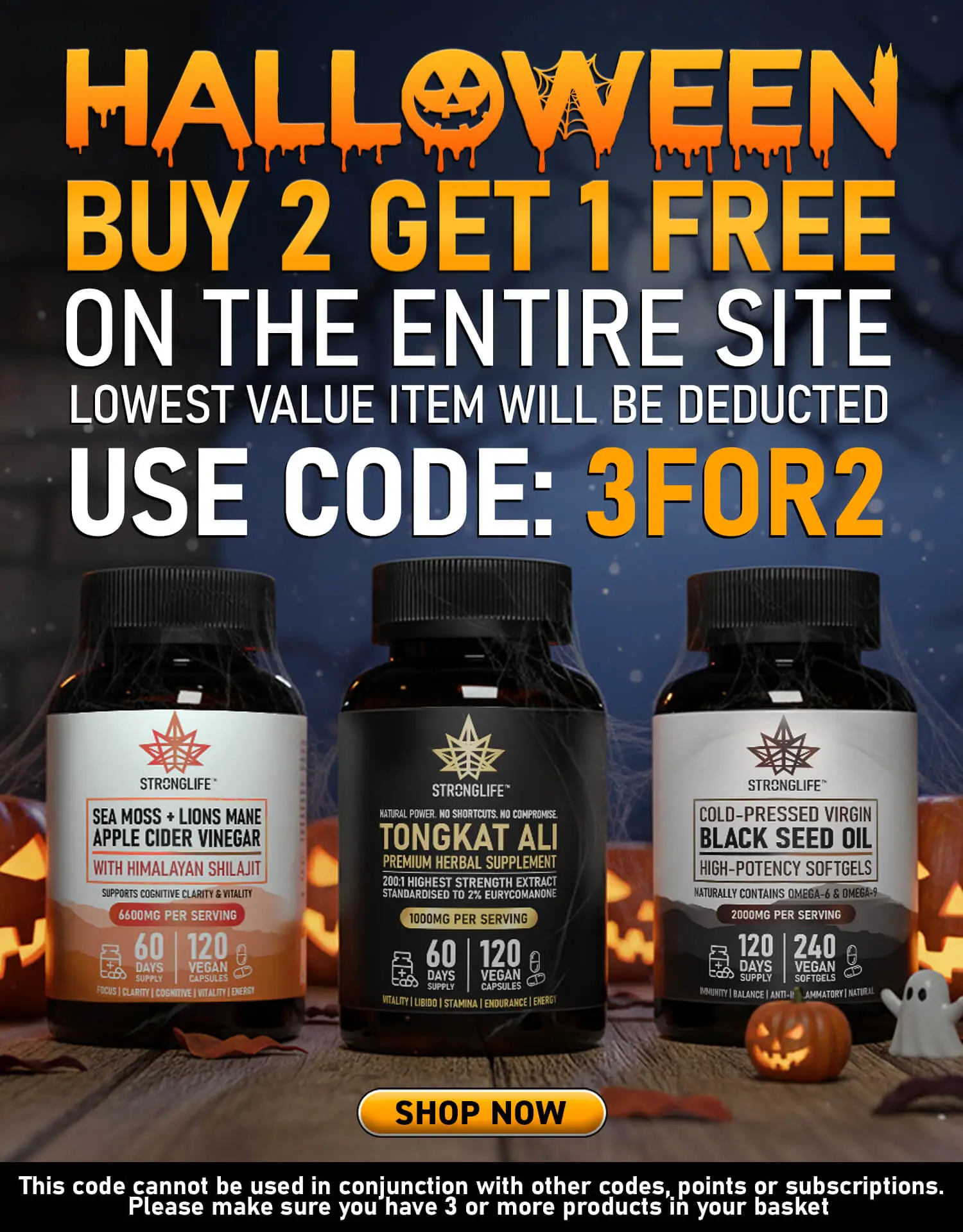 Stronglife Buy 2 Get 1 Free - Halloween Theme - Mobile