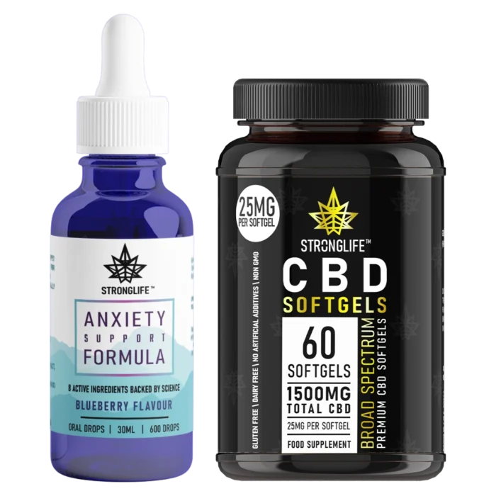 Anxiety Support Bundle (Anxiety Drops + CBD Softgels)