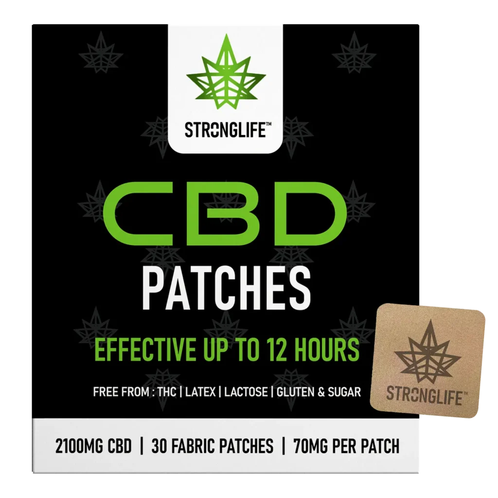 Stronglife CBD Patches Transdermal Patches Calm Relaxation Sleep Pain Fabric