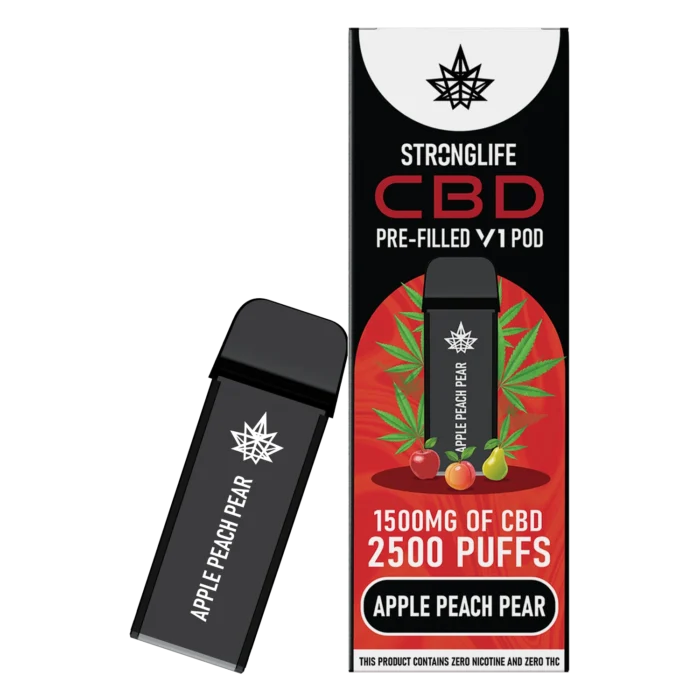 Apple Peach Pear V1 Prefilled CBD Vape Pod (Flavour Pod)
