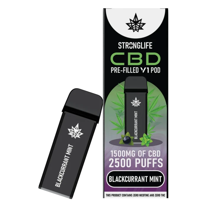Blackcurrant Mint V1 Prefilled CBD Vape Pod (Flavour Pod)