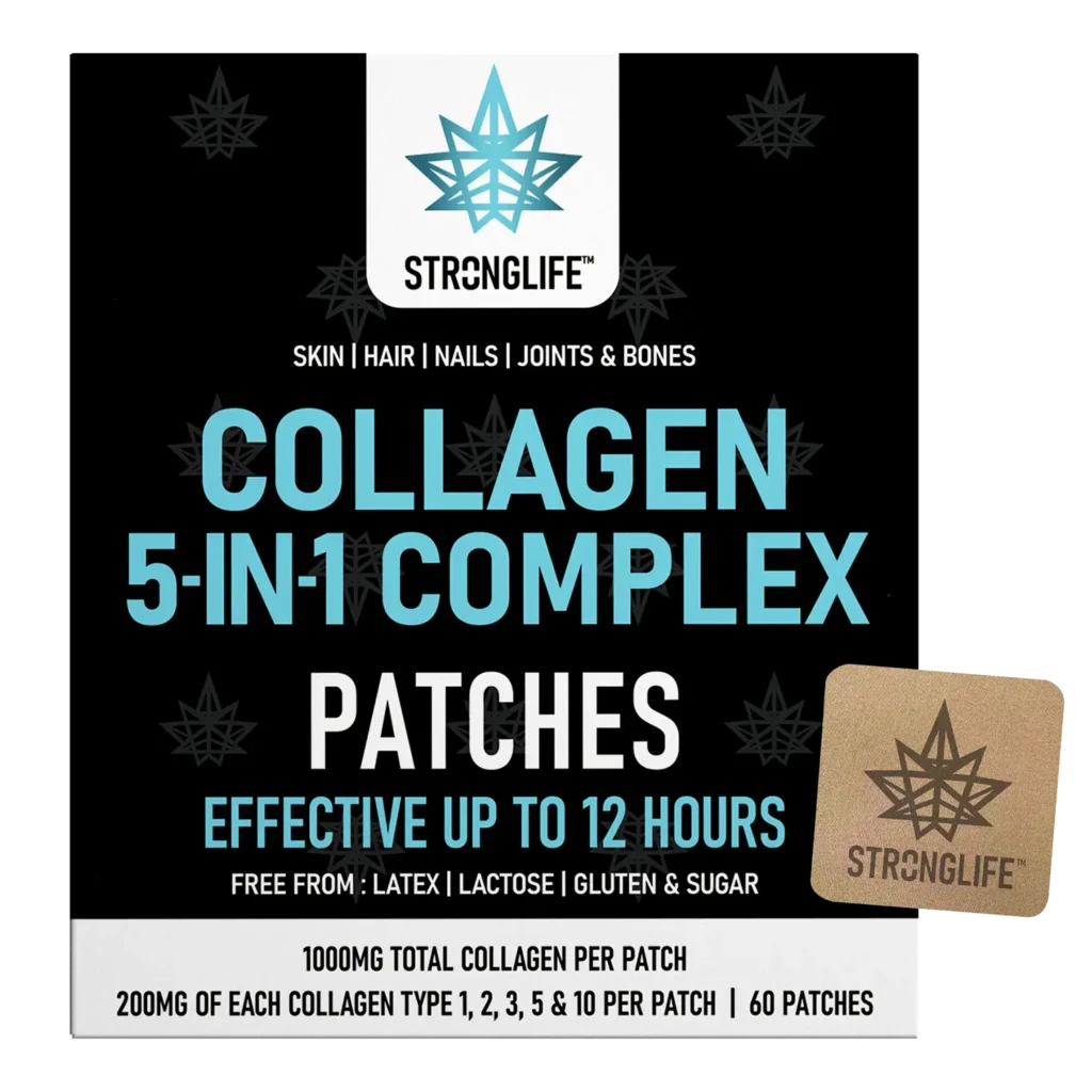 Stronglife Collagen Patches Collagen Complex Collagen 5-in-1 Types Type 1 Type 2 Type 3 Type 5 Type 10 Skin Nails Hair Joints Bones