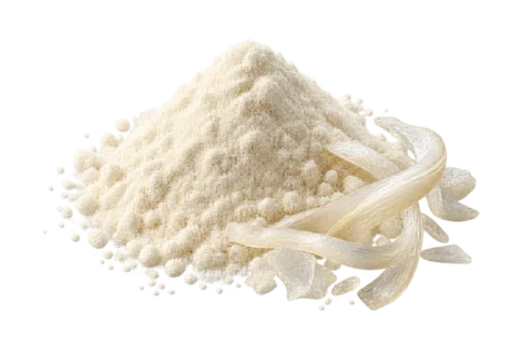 Marine collagen powder specimen