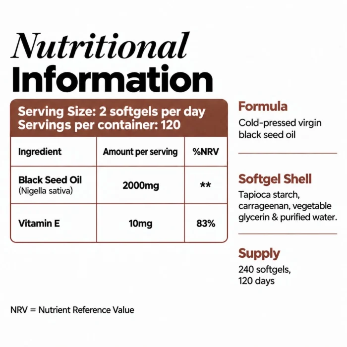 black-seed-oil-softgels-nutritional-information