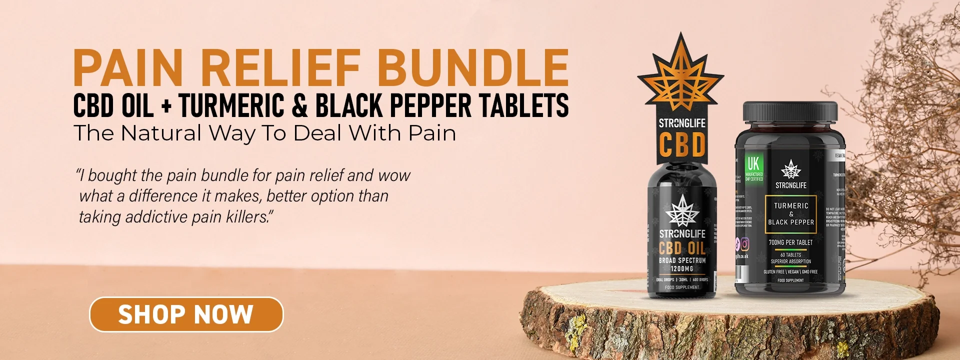 Pain Relief Bundle Banner Desktop